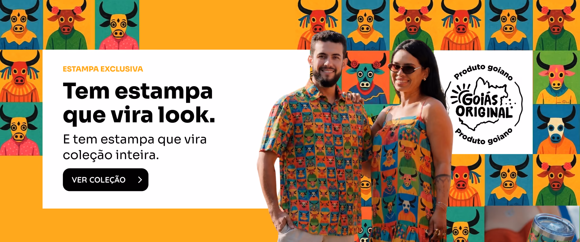 Tem estampa que vira look